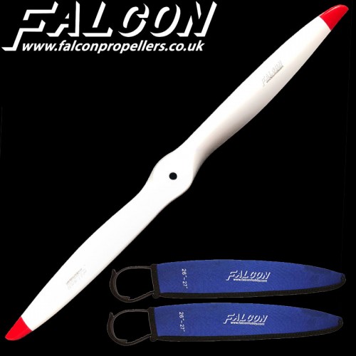 Falcon 28x10 Carbon Propeller White/Red
